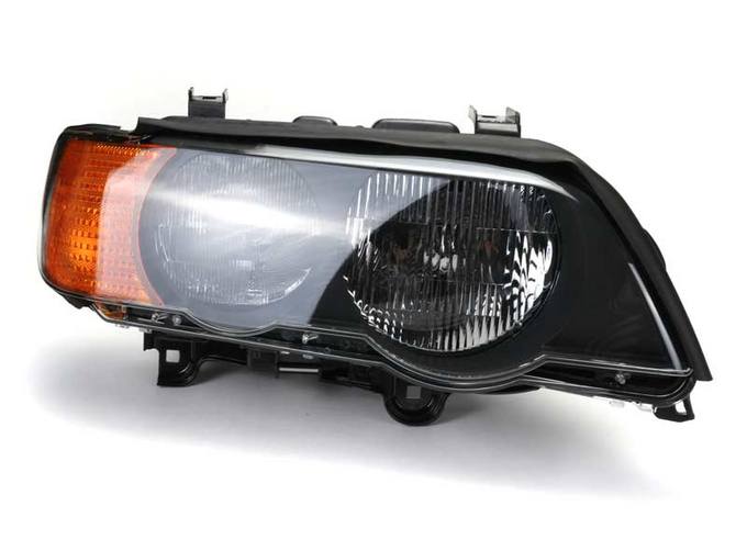 BMW Headlight Assembly - Passenger Side (Halogen) (Amber Turnsignal) 63126930210